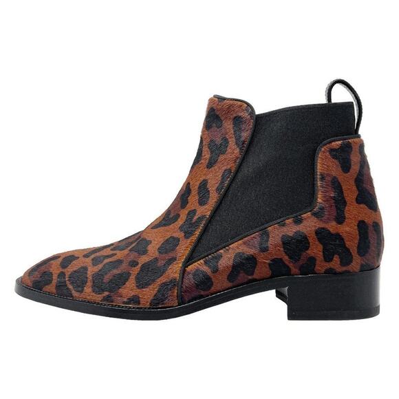 Christian Louboutin Marnmada 40 Chelsea Calf Hair Leopard Boots- Size 38.5 - Picture 1 of 10